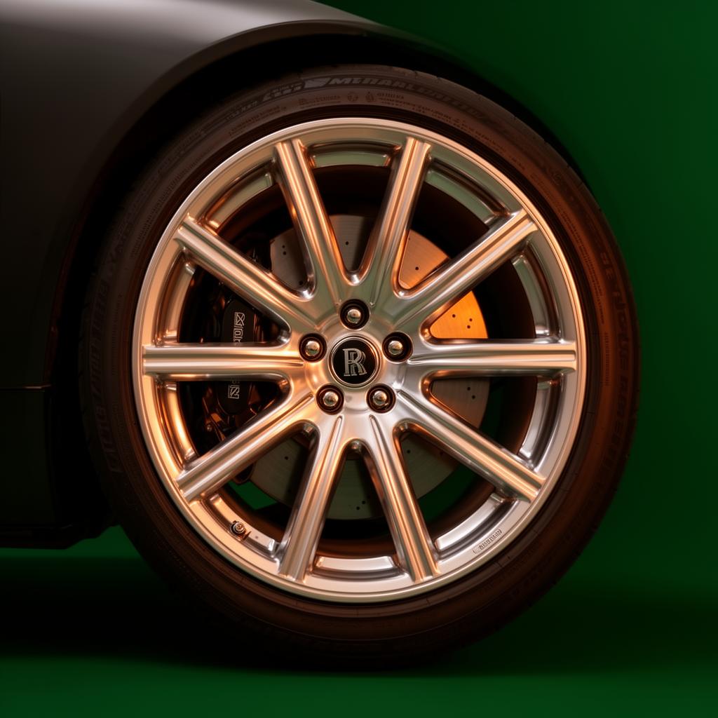 Esempio di cura su dettaglio ruota